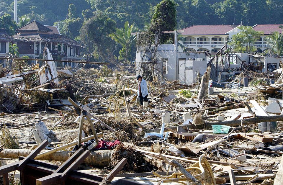 Рис. 18. Характер разрушений на побережье Таиланда в 2004 году